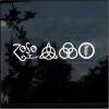 Led Zepplin Runes all 4 Decal sticker