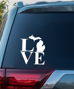 Love Michigan window decal Sticker