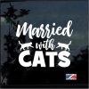 Married With Cats Decal Sticker