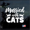 Married With Cats Cat Window Decal Sticker