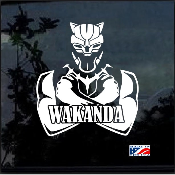 Black Panther wakanda sticker duo hero sticker laptop sticker wakanda forever sticker water bottle sticker