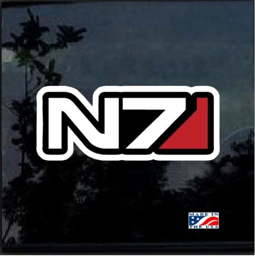 Mass N Effect N7 Full Color Decal Sticker