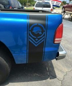 Metal Mulisha Bars Truck Bedside Stripe Decal Sticker Set of 2