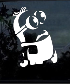 Minion silhouette Window Decal Sticker