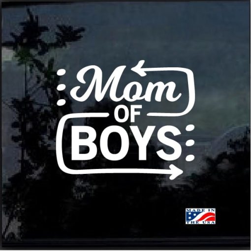 Mom of Boys Decal Sticker