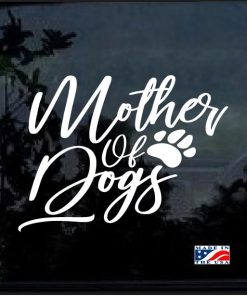 Mother of Dogs Paw Print Decal Sticker