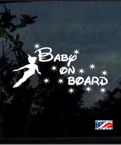 Peter Pan Baby on Board Decal sticker