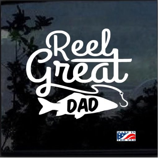Reel Great Dad Fishing Decal Sticker