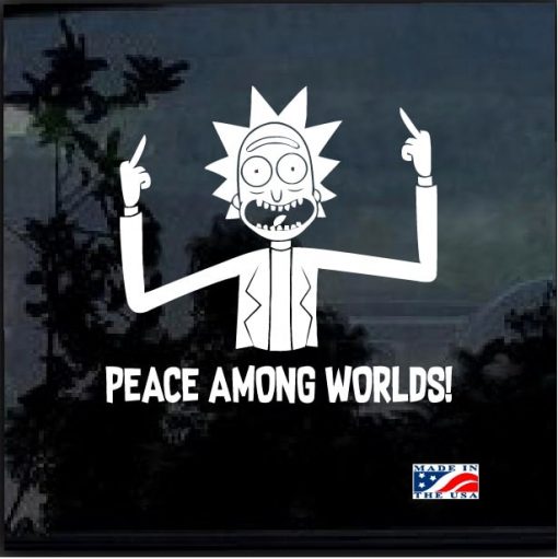 Rick Peace Among Worlds Window Decal Sticker