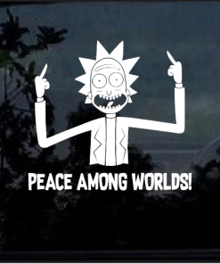 Rick Peace Among Worlds - Cartoon Decal Sticker