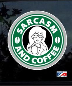 Sarcasm & Coffee Decal Sticker