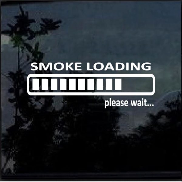 Smoke Loading Vinyl Window Decal Sticker