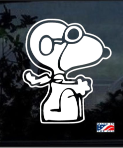 Snoopy Red Baron - Cartoon Decal Sticker