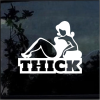Thick chick Mud Flap Girl a2 Window Decal Sticker
