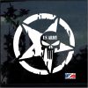US Army Punisher Star Decal Sticker