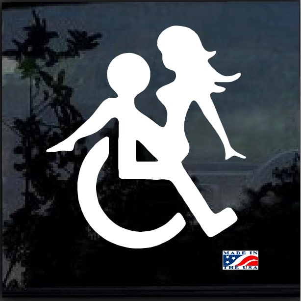 Wheelchair Sex Window Decal Sticker Custom Made In The Usa Fast Shipping 