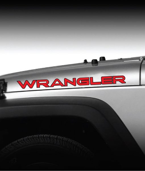 Jeep Wrangler 2 color Outlined D1 Jeep Decal Sticker