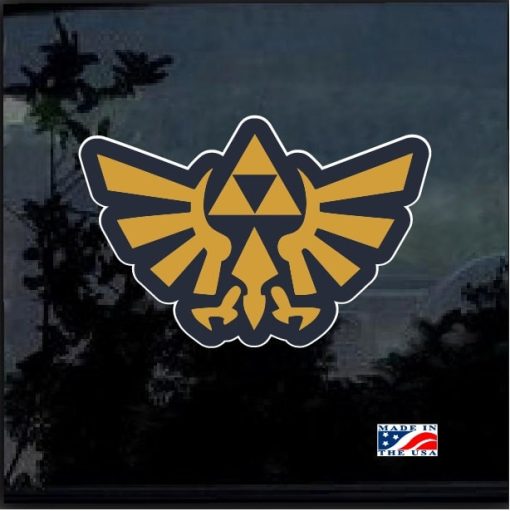 Zelda Triforce Full Color Decal Sticker
