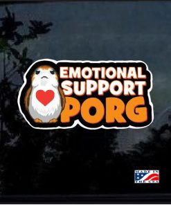 Emotional Support Porg Full Color Decal Sticker