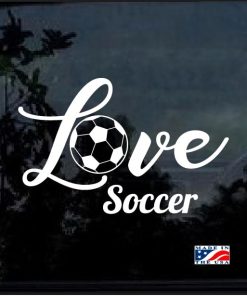Love Soccer Decal Sticker