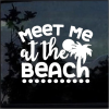 Meet Me at the Beach Window Decal Sticker