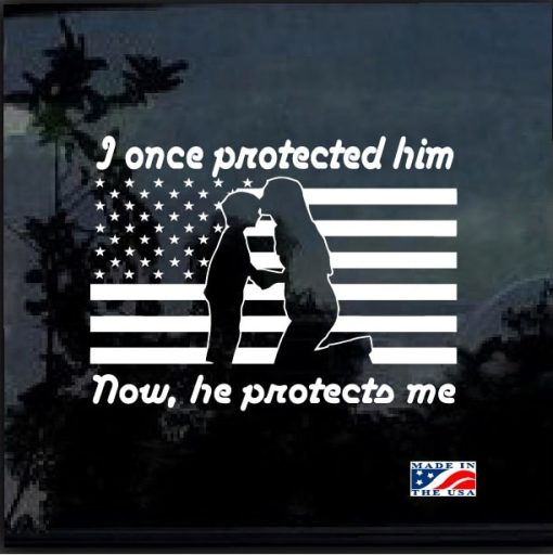 once protected him decal sticker