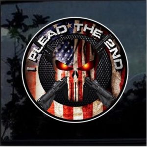Plead The 2nd Amendment Full Color Decal Sticker