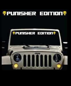 Punisher Edition Windshield Banner Decal 2 Color