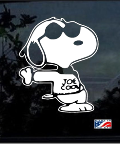 Snoopy Joe Cool - Cartoon Decal Sticker