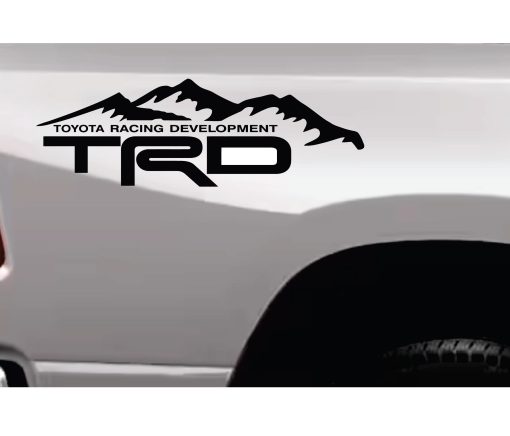 toyota trd offroad mountains decal sticker
