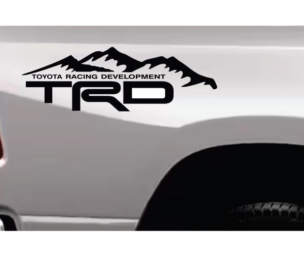 toyota trd offroad mountains decal sticker