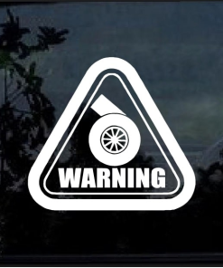 Warning turbo JDM decal sticker