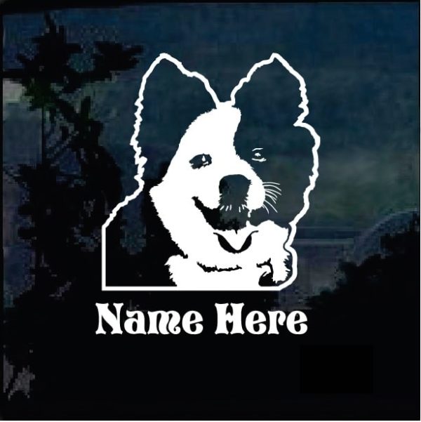 Australian Shepherd Window Decal Sticker with name