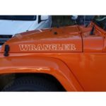 Jeep Wrangler Vintage Style Hood Set of 2 Jeep Decal Stickers