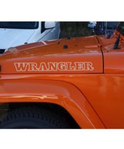 Jeep Wrangler Vintage Style Hood Set of 2 Decal Sticker