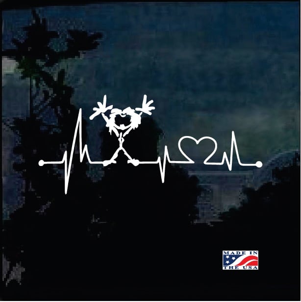 Love Pearl Jam Heartbeat EKG Window Decal Sticker