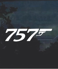 757 window decal Sticker