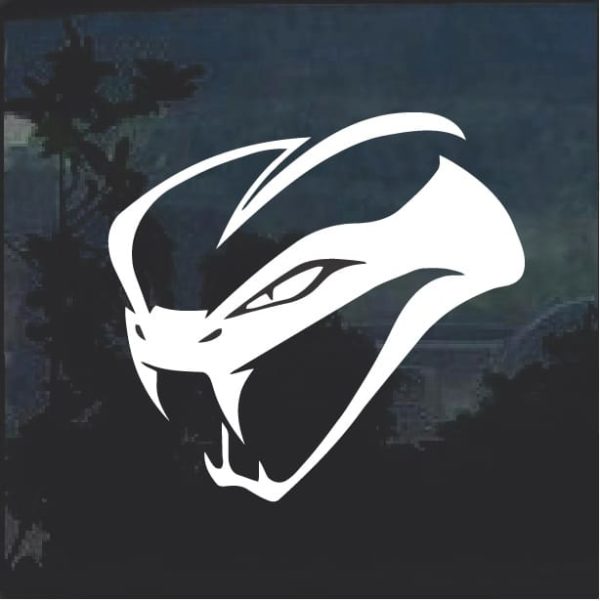 Dodge Viper Srt Snake Head Window Decal Sticker