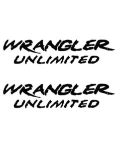 Jeep Wrangler Unlimited Muddy Side panel Decal Set