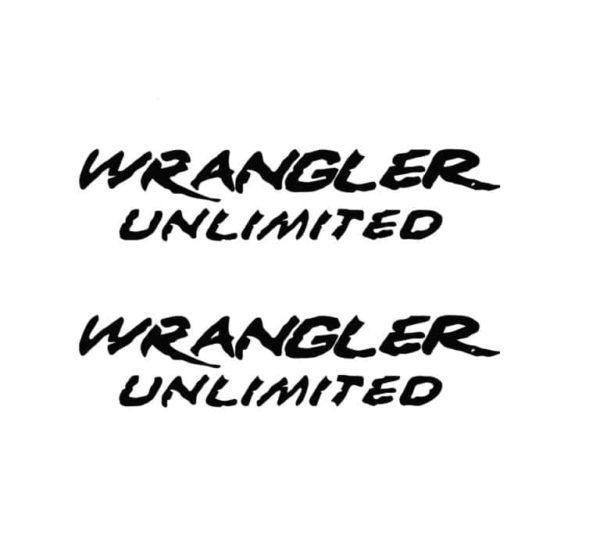 Jeep Wrangler Unlimited Fender Stickers 12.1 X 2.7 Set Of 2 | Custom ...