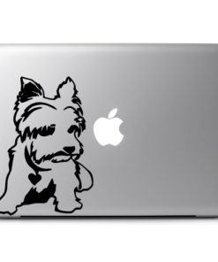 Laptop Stickers - Yorkshire Terrier puppy - Decal