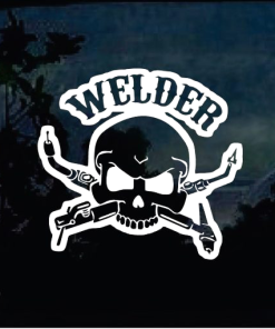 Skull Torch Welding Welder Decal Sticker