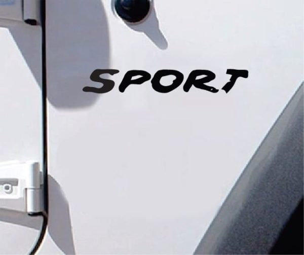 Jeep Decals - Jeep Sport Fender Set Muddy Look Stickers