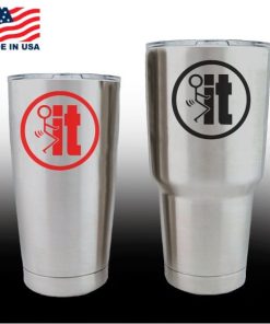 yeti decals - cup stickers - Fuck it Round