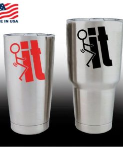 yeti decals - cup stickers - Fuck it Stick Man