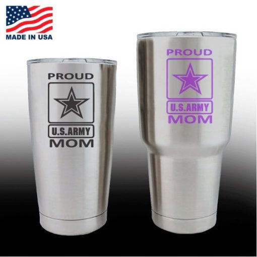 yeti decals - cup stickers - Proud Army Mom
