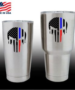 yeti decals - cup stickers - Punsiher Police Fire line