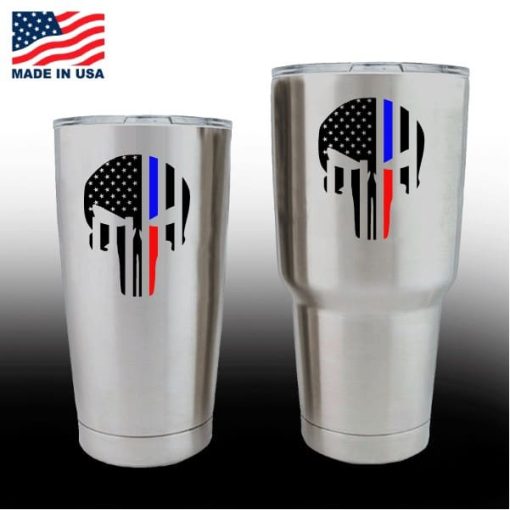 yeti decals - cup stickers - Punsiher Police Fire line