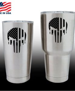 yeti decals - cup stickers - Punsiher Skull Flag