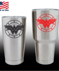 yeti decals - cup stickers - Wonder Woman